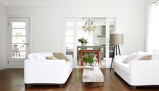 Wandfarbe Weiß - klassisch und puristisch Wandfarbe Weiß - klassisch und puristisch